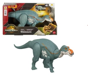 Figurină dinozaur Mattel Jurassic World Rebirth: Wild Roar - Maiasaura (JGC82)