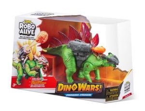 Figurina interactiva Robo Alive Dino Wars Stegosaurus, Zuru, 3 ani+ 7131