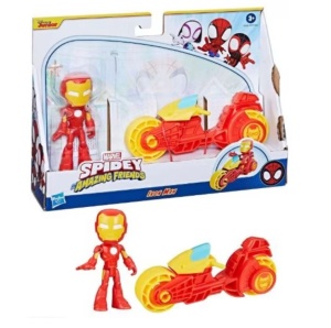Figurina Iron Man, Hasbro Spider-Man Mighty Verse - 10 cm