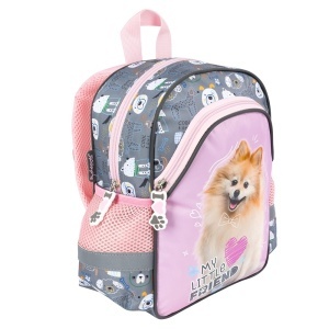 Ghiozdan Gradinita, 2 Compartimente, St.Majewski, Sweet Pomeranian D1, 29x22x9 cm