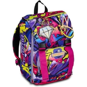 Ghiozdan Mitama, Extensibil, 4Zip, Hip-Hop Diamond, 40x28x18-25cm