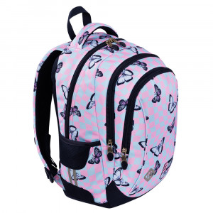 Ghiozdan Prescolari, Ergonomic, Impermeabil, Colectia St.Right - Chess Butterflies BP26, 39x27x17cm - Img 2
