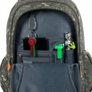 Ghiozdan Prescolari, Ergonomic, Impermeabil, Elemente Reflectorizante, Colectia St.Right - T-Rex Junior BP26, 39x27x17cm - Img 7