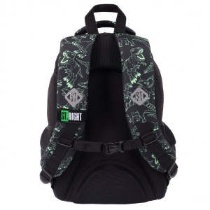 Ghiozdan Prescolari, Impermeabil, Colectia St.Right - Reflective T-Rex BP26, 39x27x17cm - Img 2