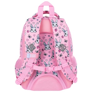 Ghiozdan Prescolari, St.Right, 3 Compartimente, Impermeabil, Cute Rabbit BP26, 39x27x17cm - Img 3