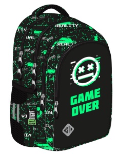 Ghiozdan Scolar 4 Compartimente, Ergonomic, Impermeabil, Colectia St.Right - VR Gamer BP58, 40x28x18cm - Img 1