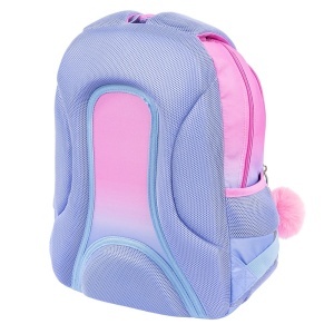Ghiozdan Scolar Copii St.Right BP26 Blue Hamster, 3 Compartimente, Ergonomic, 20L, 39x27x17 cm - Img 5