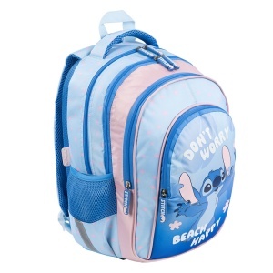 Ghiozdan Scolar cu 4 Compartimente, Impermeabil, St.Majewski, Colectia Stitch BP58, 40x28x18cm