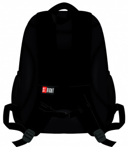 Ghiozdan Scolar, St.Majewski, 4 Compartimente, St.Right Black BP05 42x30x19cm - Img 2
