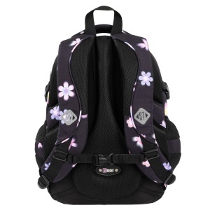 Ghiozdan Scolar St.Right BP01 Flower Mood, 4 Compartimente, Ergonomic, 43x32x21cm - Img 2