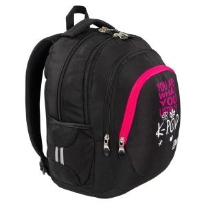Ghiozdan Scolar St.Right BP06 - K-Pop Rhythm, 4 Compartimente, Ergonomic, 42x31x22cm - Img 3