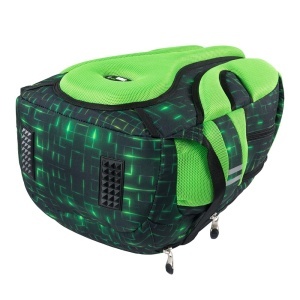 Ghiozdan St.Right, 4 Compartimente, Ergonomic, Impermeabil, Neon Pad BP04 43x32x20cm - Img 3