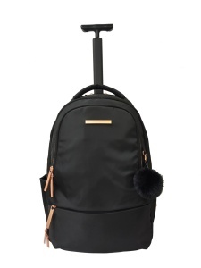 Ghiozdan tip Troler, ProBag Premium, 6 Compartimente, Roti Silicon, Impermeabil, 47x32x23 cm