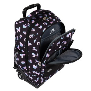 Ghiozdan tip Troler St.Right, TB03 cu Protectie - Holo-Baloons, Maner Dublu, 49x31X20cm - Img 4