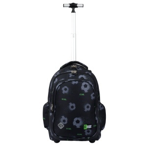 Ghiozdan Troler, St.Right, Roti Silicon, Impermeabil, Pixel Balls TB01, 44x32x25cm - Img 3