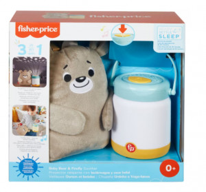 Jucarie interactiva Fisher Price 3 in 1 - Ursulet cu lampa de veghe - Img 1
