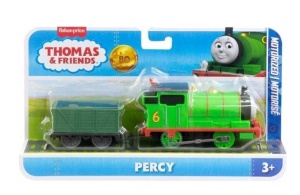 Locomotiva motorizata Thomas & Friends - Percy cu vagon Verde