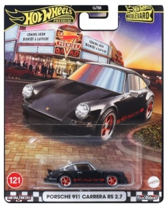 Masinuta din metal Hot Wheels Premium, Boulevard, Porsche Carrera 2.7RS, JBL19, Negru