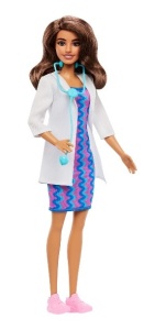 Păpușă Barbie Careers - Doctor cu stetoscop și accesorii (Mattel - JKF76)