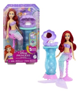 Papusa Disney Princess - Ariel, cu Masuta cu Surprize JBF86