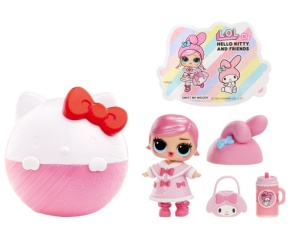 Papușă surpriză L.O.L. Surprise! Loves Hello Kitty and Friends Tots - Modele Asortate (MGA Entertainment - 523840) - Img 2