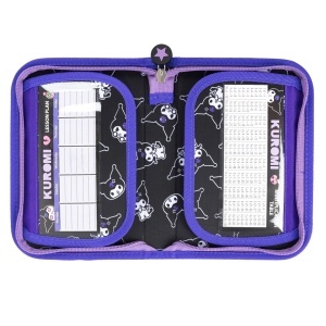 Penar cu 1 Fermoar si 2 Extensii, St.Majewski - Kuromi Black PC03, 20.5x14x3.5 cm - Img 3