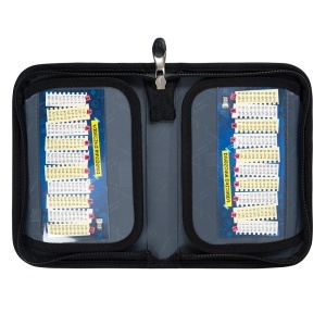 Penar St.Right, cu 1 Fermoar si 2 Extensii, Neechipat, Pink Checkered PC03, 20.5x14x3.5 cm - Img 3