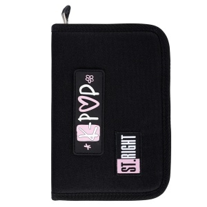 Penar St.Right, cu 1 Fermoar si 2 Extensii, Neechipat, Pink K-POP PC03, 20.5x14x3.5 cm