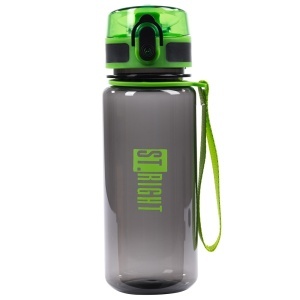 Sticla de Apa pentru Copii, din Tritan, St.Right, Black & Green, BPA Free, 500ml