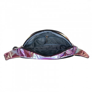 Borseta Brau Rigida, 2 Compartimente, St.Majewski, Impermeabila, Reglabil Intre 86 - 128 cm, St.Majewski, Colectia St.Right - HOLO MULTICOLOR WB02, 30x14.5x7cm - Img 5