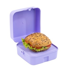 Cutie de Sandwich cu 4 Compartimente - Pusheen Mov 13.5x13x8cm, 1100ml - Img 2