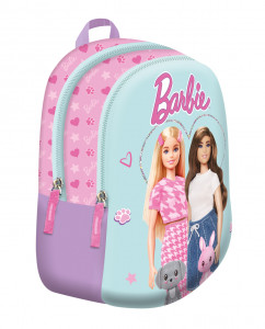 Ghiozdan Gradinita, 2 Compartimente, St.Majewski, Barbie Turcoaz D6