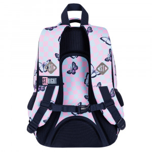 Ghiozdan Prescolari, Ergonomic, Impermeabil, Colectia St.Right - Chess Butterflies BP26, 39x27x17cm - Img 3