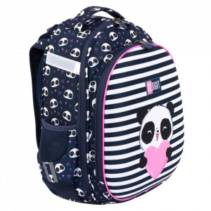 Ghiozdan Prescolari si Scolari, 2 Compartimente, St.Majewski, Ergonomic, Ajustabil pe Inaltime, Colectia St.Right - Love Panda HB01 39x29x17cm - Img 3