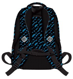 Ghiozdan Scolar Copii St.Right, BP58 Cosmic Soccer, 4 Compartimente, Ergonomic, 22L, 40x28x18cm - Img 2