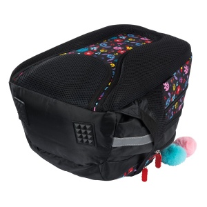 Ghiozdan Scolar cu 4 Compartimente, St.Majewski, Stitch Black Aloha BP58, 40x28x18cm - Img 3