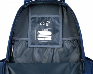 Ghiozdan Scolar, St.Majewski, 4 Compartimente, St.Right Navy Blue BP05 42x30x19cm - Img 8