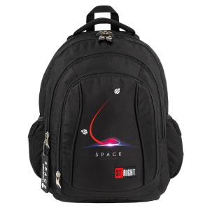 Ghiozdan Scolar St.Right BP04 - Deep Space, 4 Compartimente, Ergonomic, 43x32x20cm