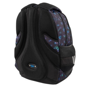 Ghiozdan Scolar St.Right BP04 - Game Controller Splash, 4 Compartimente, Ergonomic, 43x32x20cm - Img 5