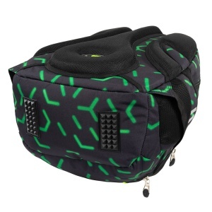 Ghiozdan Scolar St.Right BP04 - Green Level, 4 Compartimente, Ergonomic, 43x32x20cm - Img 5