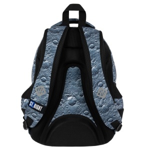 Ghiozdan Scolar St.Right BP06 - Moon View, 4 Compartimente, Ergonomic, 42x31x22cm - Img 4
