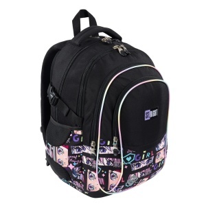 Ghiozdan St.Right, 4 Compartimente, Ergonomic, Impermeabil, Color Anime BP01, 43x32x21cm - Img 2