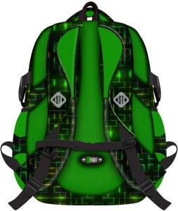Ghiozdan St.Right, 4 Compartimente, Ergonomic, Impermeabil, Neon Pad BP04 43x32x20cm - Img 2