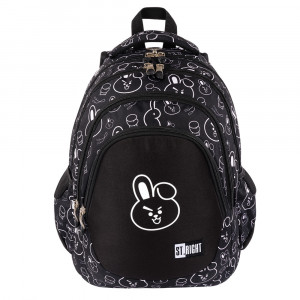 Ghiozdan St.Right, Ergonomic, Impermeabil, Colectia - Clever Bunny BP06 42x31x22cm