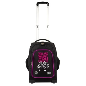 Ghiozdan tip Troler St.Right, TB03 cu Protectie - K-Pop Rhythm, Maner Dublu, 49x31X20cm - Img 2