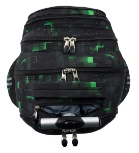 Ghiozdan Troler, St.Right, Roti Silicon, Impermeabil, Green Game TB01, 44x32x25cm - Img 4