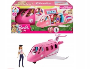 Jucarie interactiva Barbie - Set Avion cu papusa pilot