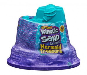 Nisip kinetic Spin Master, Mermaid Treasure, Mov, 170 g