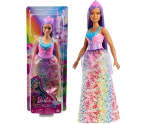 Papusa Barbie Dreamtopia - Printesa cu Par Mov