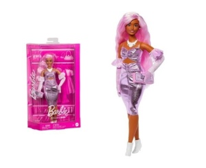 Papusa Mattel, Barbie Deluxe Style, cu Par mov